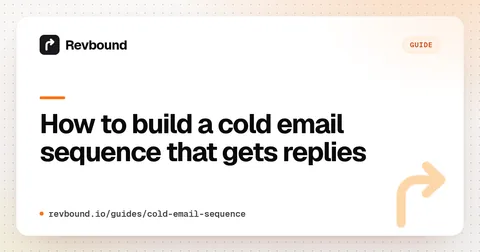 How to build a cold email sequence